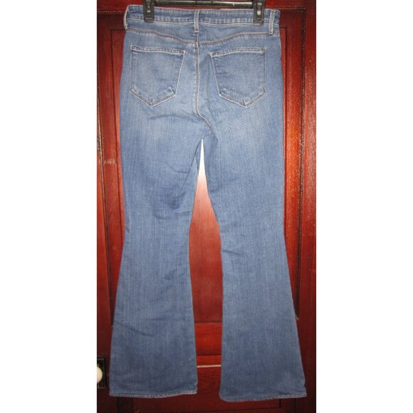 L'Agence 29 Bell Bottom Fit Flare Jeans Stretch Blue Denim High Rise Authentique - Picture 2 of 4